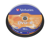 DVD-R Verbatim 16x, cake 10 ks