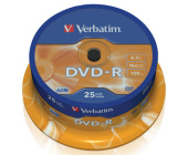 DVD-R Verbatim 4,7 GB, 16x, cake 25 ks