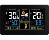 Meteostanice Solight, barevn LCD, USB nabjen, ern