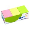 Samolepic bloek Stickn 38x51 mm, neonov, balen 12 ks