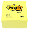 Bloek Post-it 636B, 76x76 mm, 450 lstk, lut