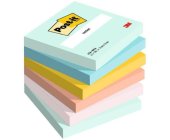 Bloek Post-it 654- BEA, 76x76 mm, 6x100 lstk, mix barev