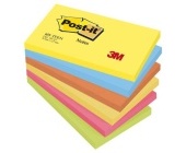 Bloek Post-it 655- TFEN, 76x127 mm, 6x100 lstk, mix barev