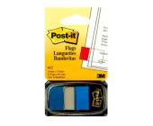 Zloky Post-it 680- 2, 25,4x43,2 mm, 50 ks, modr