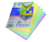 Barevn papr A4, mix pastelovch barev, 5x50 list