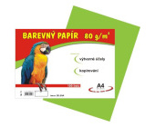 Barevn papr A4, 80 g, zelen, 100 list