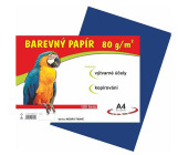 Barevn papr A4, 80 g, tmav modr, 100 list