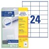 Univerzln etikety Avery 3490, 70x36 mm, bl, 25+5 list