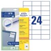 Univerzln etikety Avery 6173, 70x37 mm, bl, 25+5 list