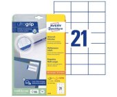 Univerzln etikety Avery 6174, 70x42,3 mm, bl, 25+5 list