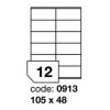 Laserov etikety 105 x 48 mm, bl, 100 list