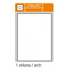 Snmateln etikety 210 x 297 mm, bl, 100 list