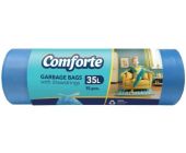 Pytel na odpad Comforte 35 l, 13 mic, zatahov., 15 ks, modr