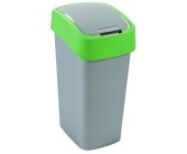 Odpadkov ko Flipbin, 45 l, stbrn/ zelen